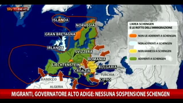 Governatore Alto Adige: nessuna sospensione Schengen