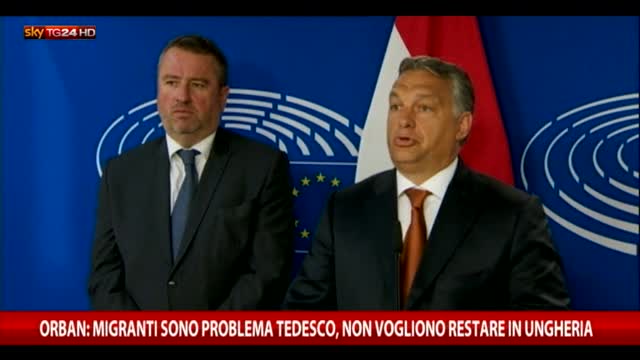 Orban: migranti sono problema tedesco