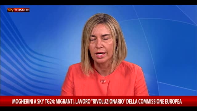 Migranti, Mogherini: lavoro "rivoluzionario" Commissione Ue