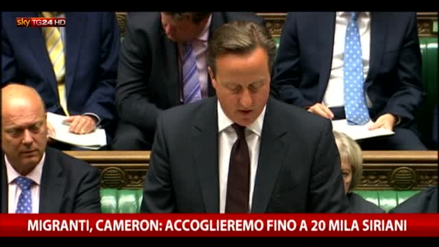 Cameron: "Accoglieremo 20mila rifugiati siriani"