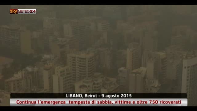 La tempesta di sabbia continua in Libano