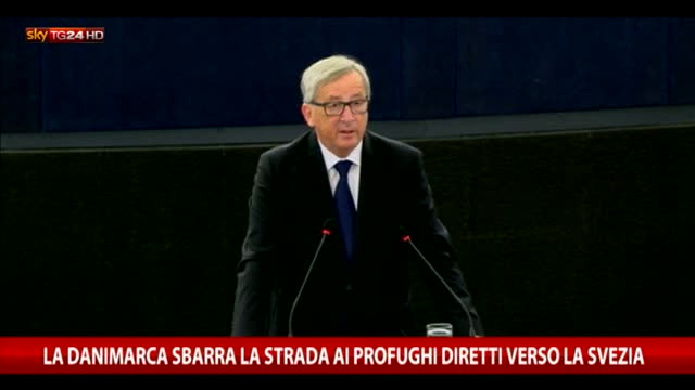 Juncker presenta piano Ue su rifugiati