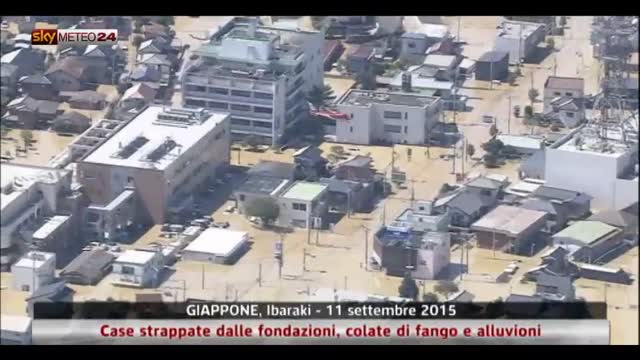 La peggiore alluvione da 60 anni in Giappone