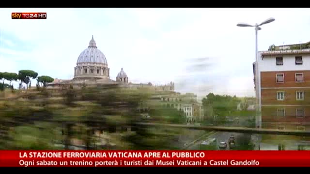 Treno a vapore, riapre ai turisti la stazione vaticana
