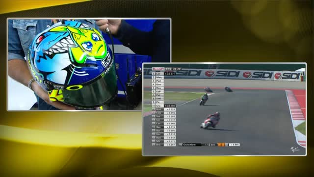 Il casco di Rossi per il GP di San Marino
