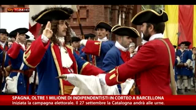 Spagna, oltre 1 milione di indipendentisti in corteo