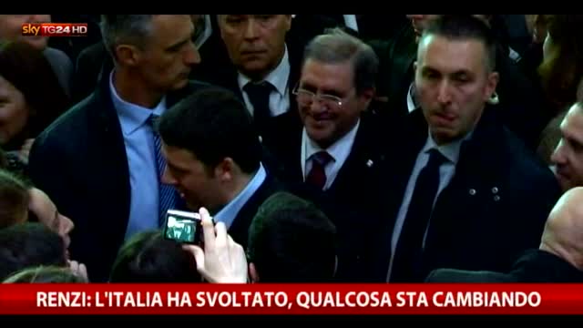 Renzi: "L'Italia ha svoltato"