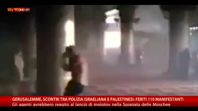 Gerusalemme, scontri alla Spianata delle moschee: 110 feriti
