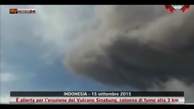 Eruzione del Sinabung in Indonesia
