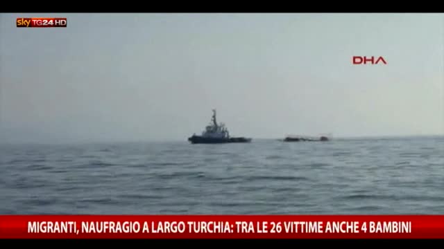 Migranti, naufragio al largo della Turchia: 26 vittime
