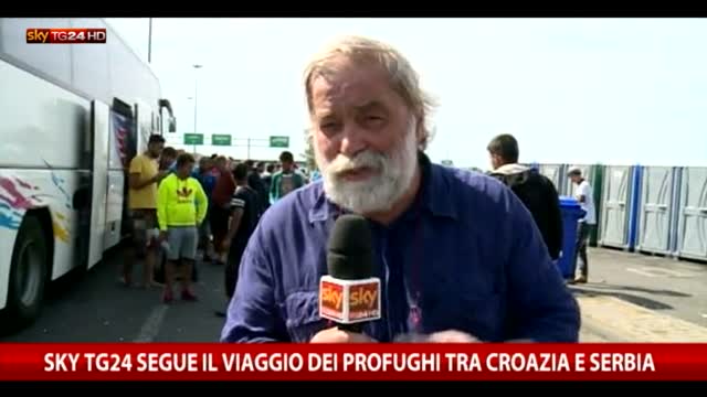 Sky TG24 segue il viaggio dei profughi tra Croazia e Serbia
