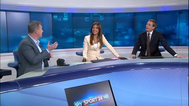 Kirwan improvvisa la Haka a Sky Sport24 