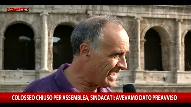 Colosseo chiuso per assemblea, ira di Renzi contro sindacati