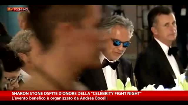 Sharon Stone ospite d'onore della Celebrity Fight Night