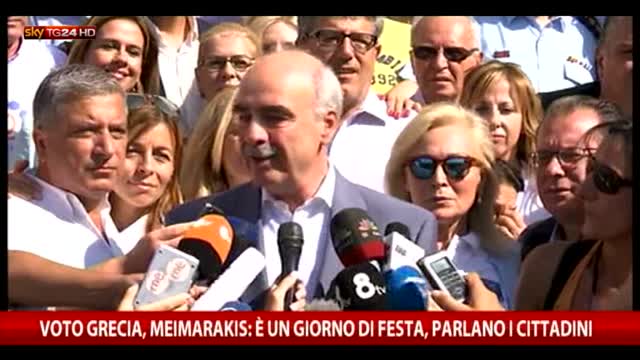 Meimarakis: "Giorno di festa, parlano i cittadini"