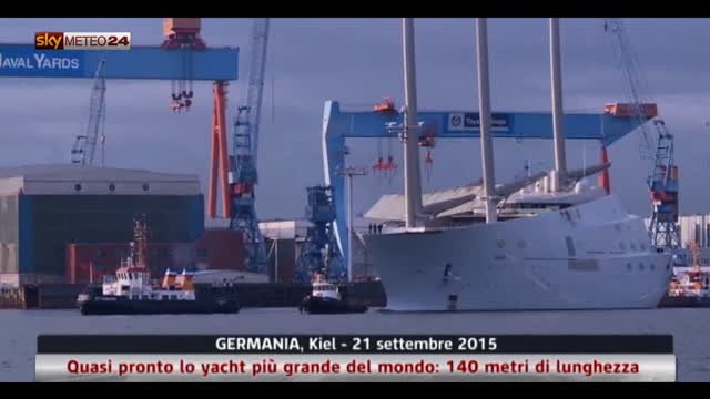 Germania, a Kiel lo yacht più grande del mondo