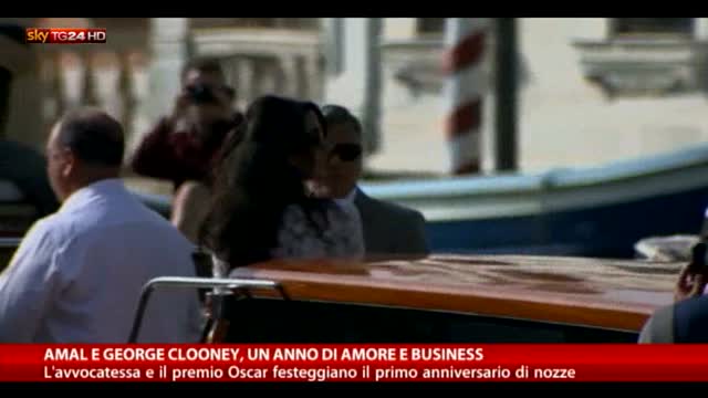 Amal e George Clooney, un anno di amore e business