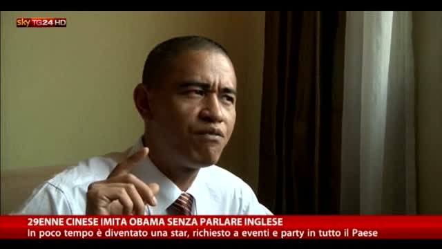 29enne cinese imita Obama senza parlare inglese