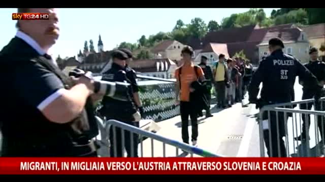 Migranti, in migliaia verso Austria da Slovenia e Croazia
