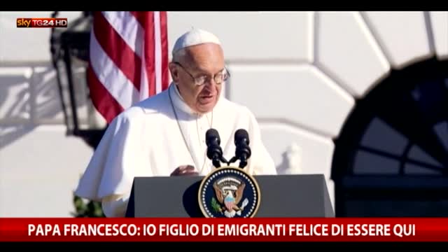 Papa Francesco: Io figlio di emigranti felice di essere qui