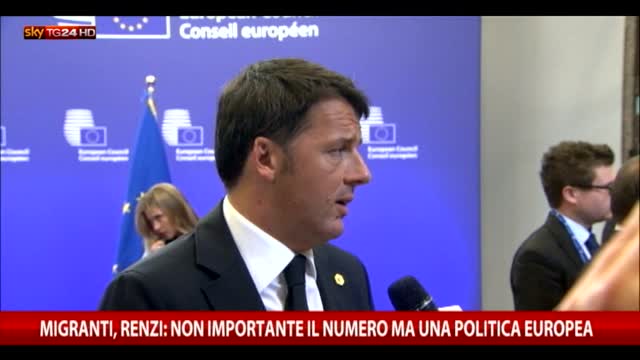 Migranti, Renzi: "Oggi fatto un passo in avanti"