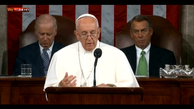 Il Papa al Congresso Usa: "Fermare commercio armi"