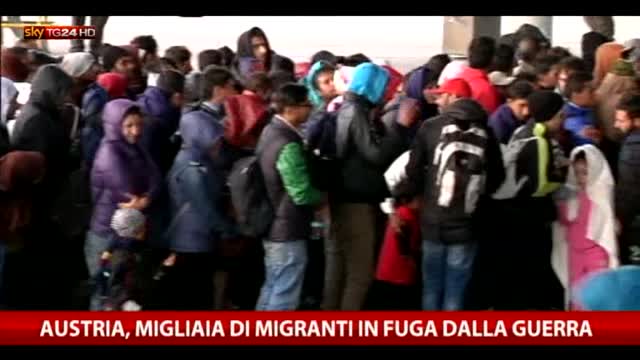 Austria, migliaia di migranti in fuga dalla guerra