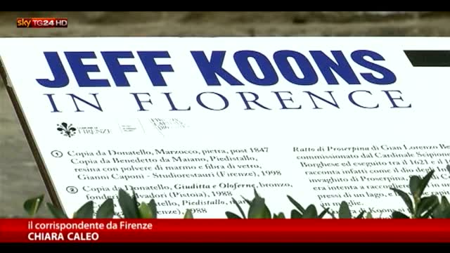 Firenze, Jeff Koons trova posto accanto a Michelangelo