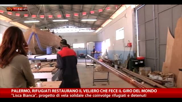 Palermo, profughi restaurano veliero che fece giro del mondo