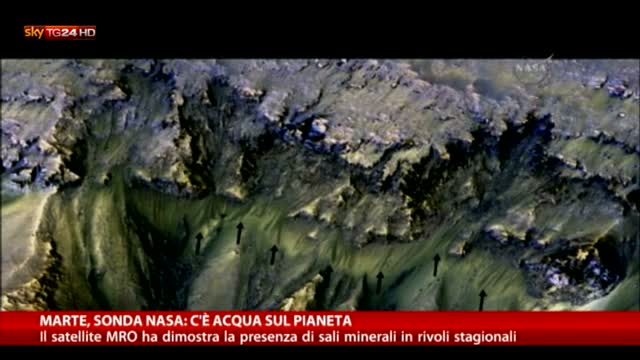 Marte, satellite della Nasa dimostra la presenza di acqua