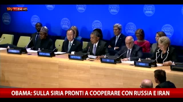 Obama: "Sulla Siria pronti a cooperare con Russia e Iran"