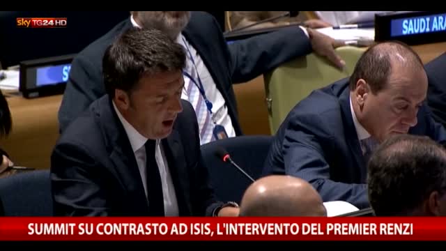 Onu, Renzi sull'Isis: "Coalizione vincerà battaglia"