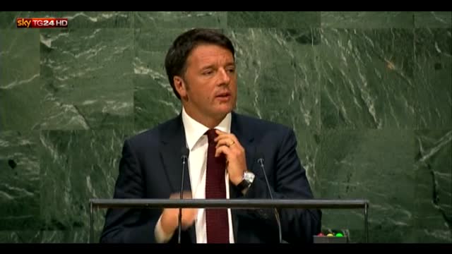 L'intervento integrale di Matteo Renzi all'Onu
