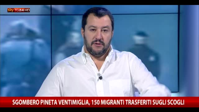 Ventimiglia, Salvini a Sky TG24: "Meglio tardi che mai"