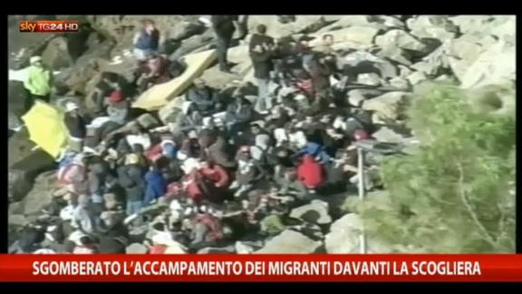 Ventimiglia, sgomberato accampamento migranti