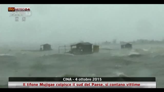 Maltempo, il tifone Mujigae colpisce il sud della Cina