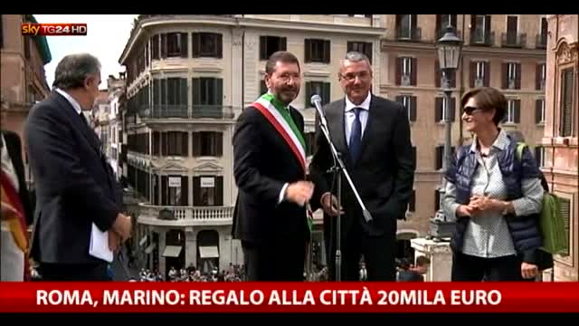Roma, Marino: regalo alla città 20mila euro