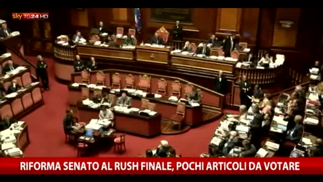 Riforma Senato al rush finale, pochi articoli ancora al voto