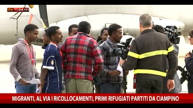Migranti, Italia: primi rifugiati in partenza per la Svezia