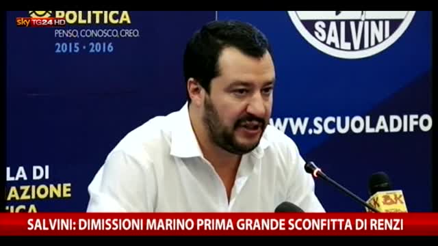Salvini: dimissioni Marino prima grande sconfitta di Renzi

