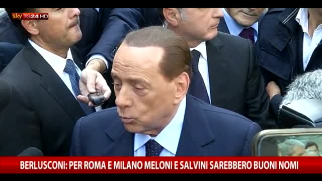 Berlusconi: per Roma e Milano serve capacità imprenditoriale