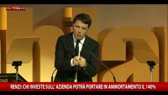 Renzi: sconto fiscale a chi investe nella propria azienda