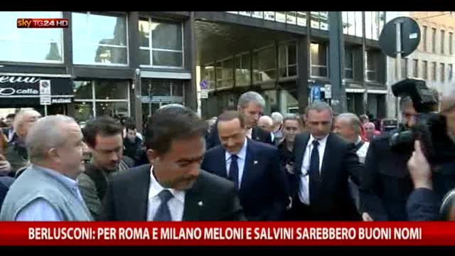 Berlusconi: Roma e Milano? Meloni e Salvini buone soluzioni