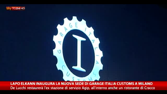 Lapo Elkan inaugura la nuova sede di Garage Italia Customs