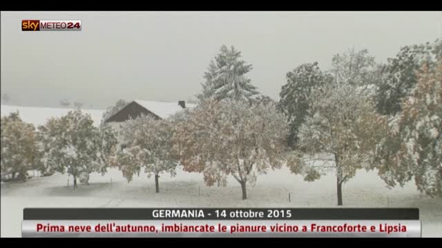 Nevicate in pianura in Germania