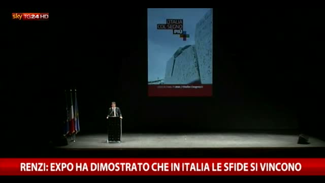 Renzi: Expo ha dimostrato che in Italia le sfide si vincono