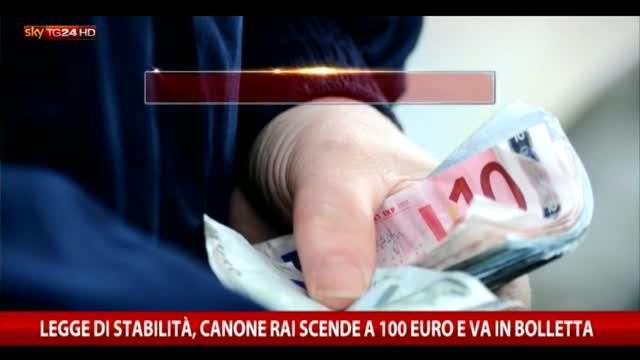 Manovra, canone Rai in bolletta e limite cash a 3000 euro