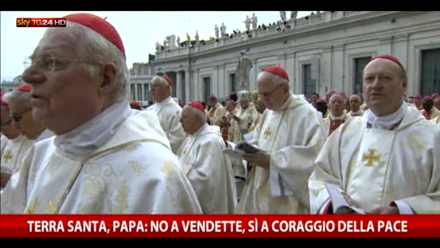 Il Papa: in Terra Santa no vendette, sì pace