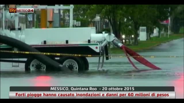 Inondazioni in Messico, danni per 60 milioni di pesos