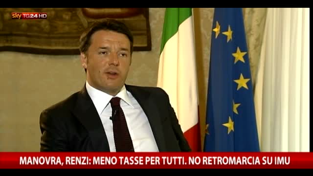Manovra, Renzi  meno tasse per tutti. No retromarcia su Imu